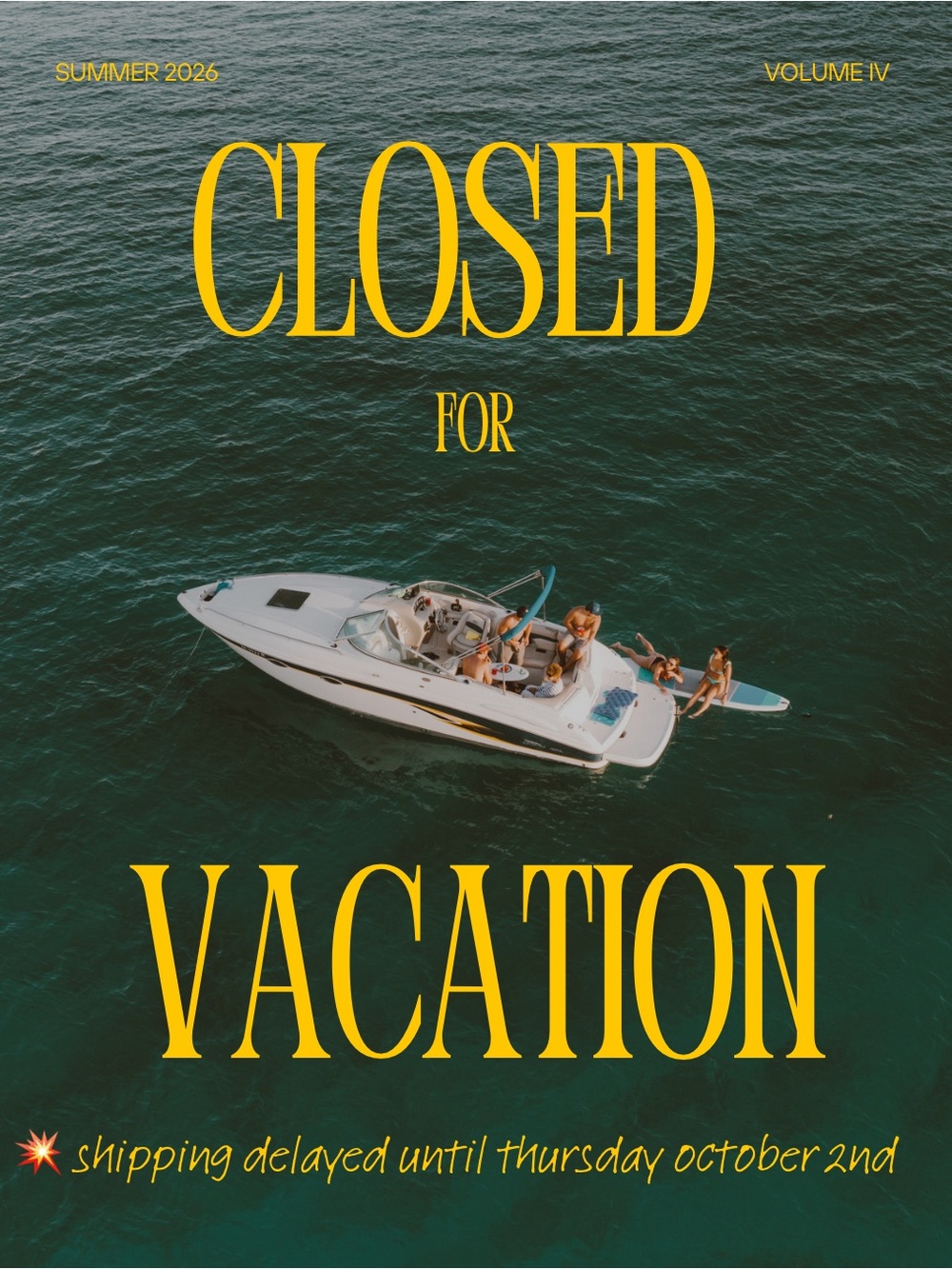 CLOSED FOR VACAY - Picture 1 of 1